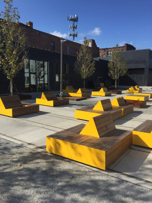 Design for a public space in Midtown, Detroit